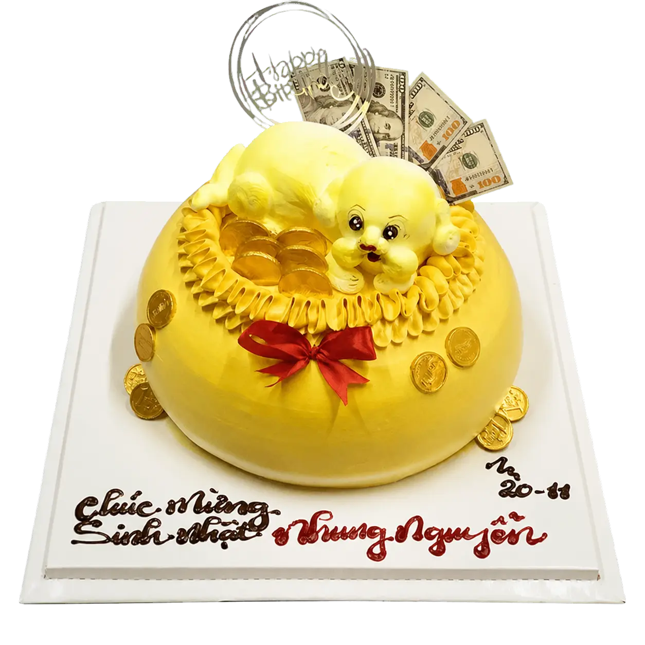 Bánh kem HU5 – Mẫu tặng Khai Trương Tất Niên