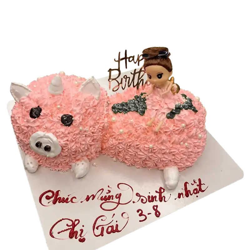 Bánh kem BE08 – Mẫu tặng Bé Gái