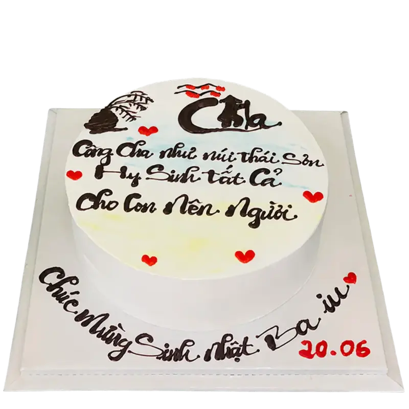 Bánh kem BO10 – Mẫu tặng Bố Yêu