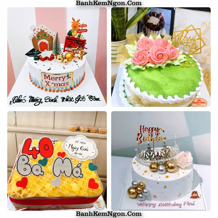Mẫu bánh kem cho buổi mừng tại An Bài, Huyện Quỳnh Phụ