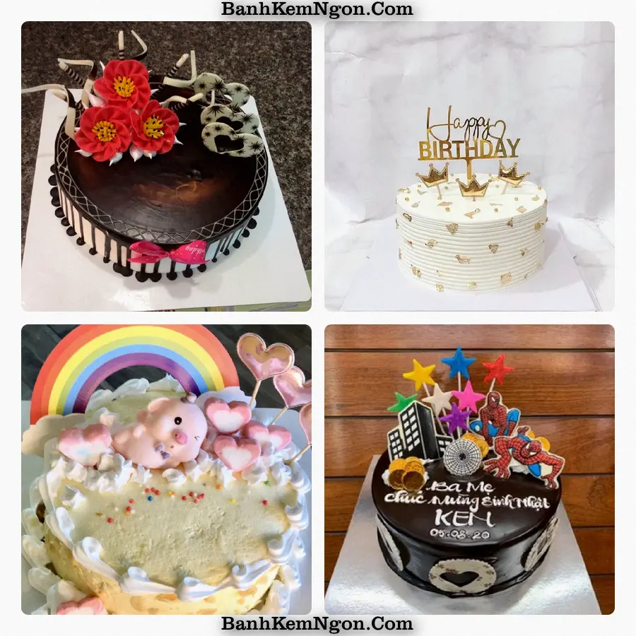 Mẫu bánh kem cho buổi mừng tại Bình Minh, Huyện Kim Sơn