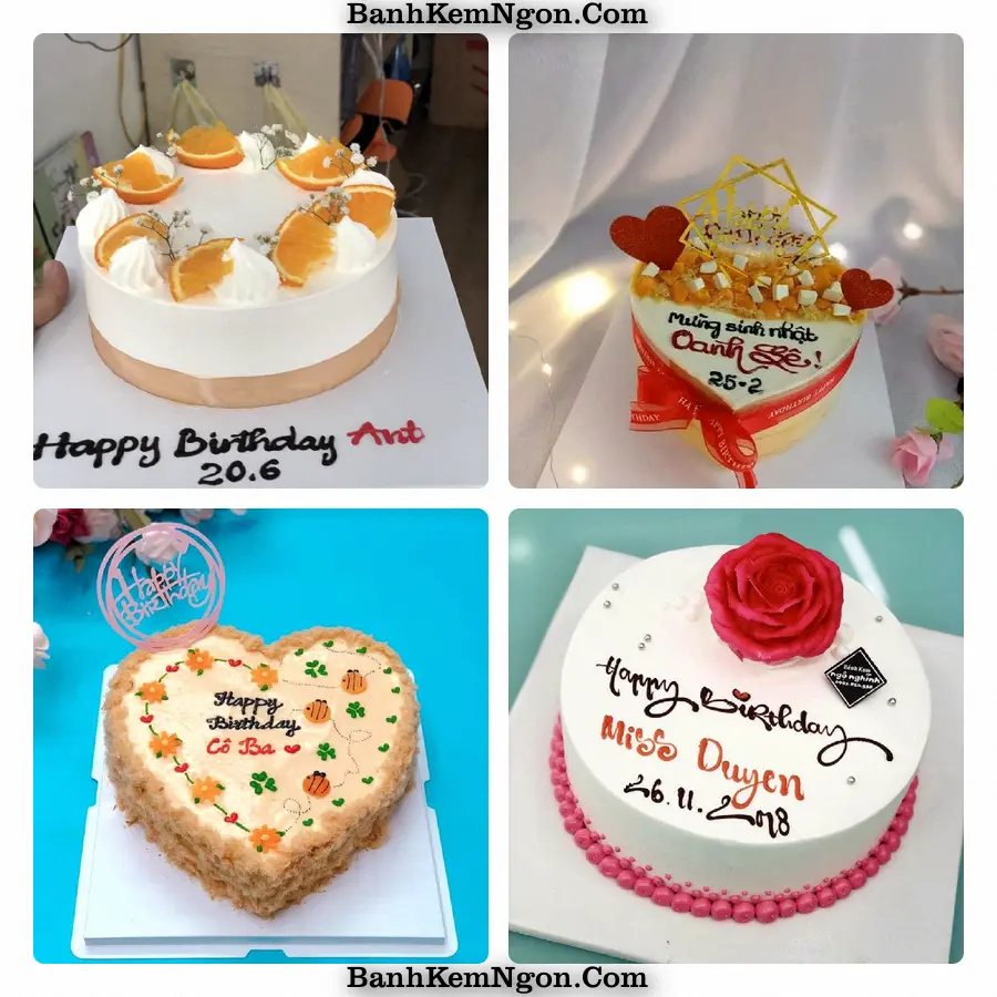 Mẫu bánh kem cho Buôn Hồ - Đắk Lắk
