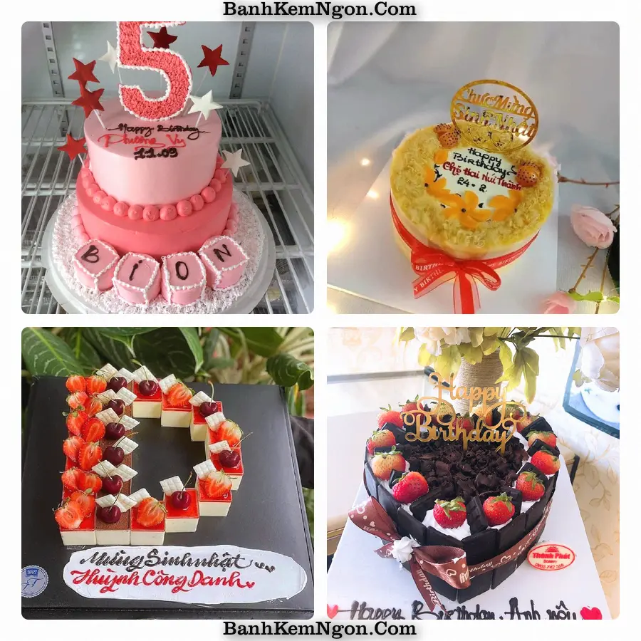 Mẫu bánh kem cho Sông Cầu - Phú Yên