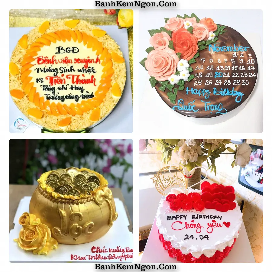 Mẫu bánh kem cho Xã Liên Châu - Tỉnh Phú Thọ