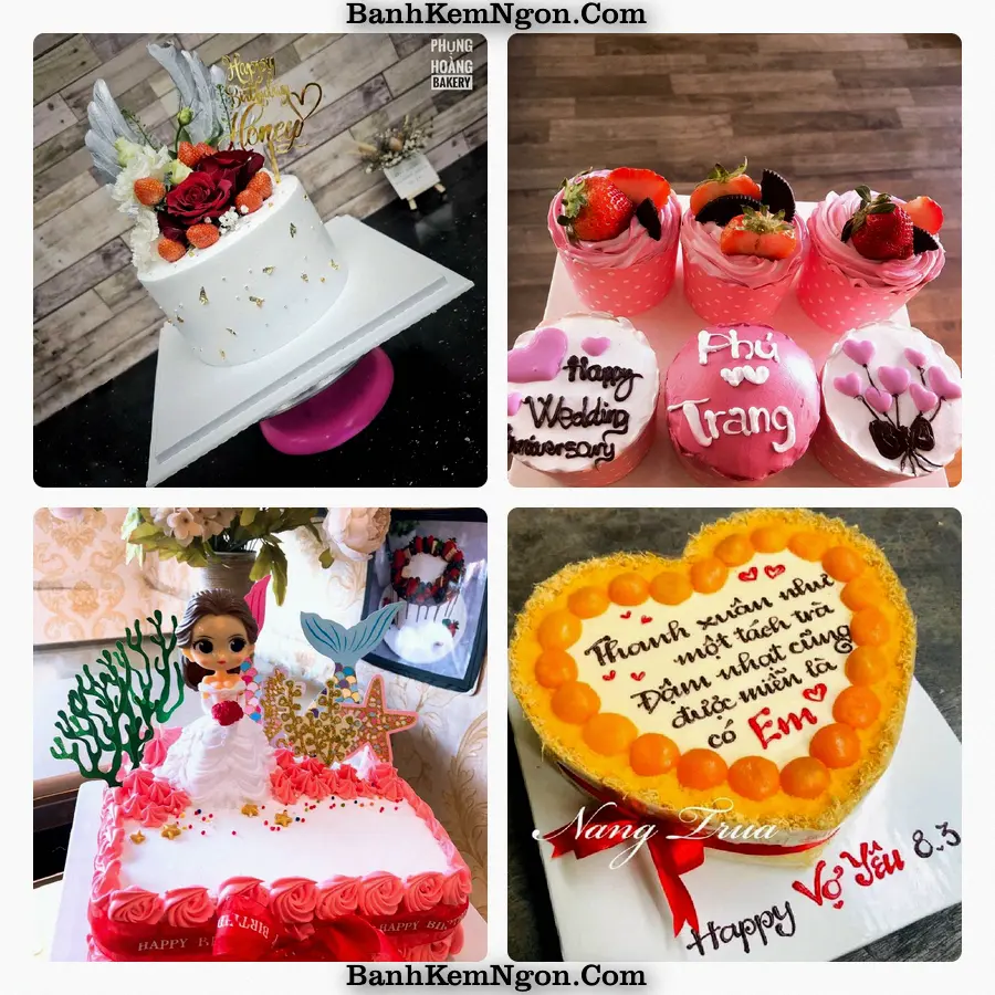 Mẫu bánh kem cho Xã Vạn Thắng - Tỉnh Ninh Bình