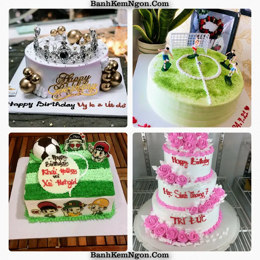 Mẫu bánh kem cho Mỹ Luông