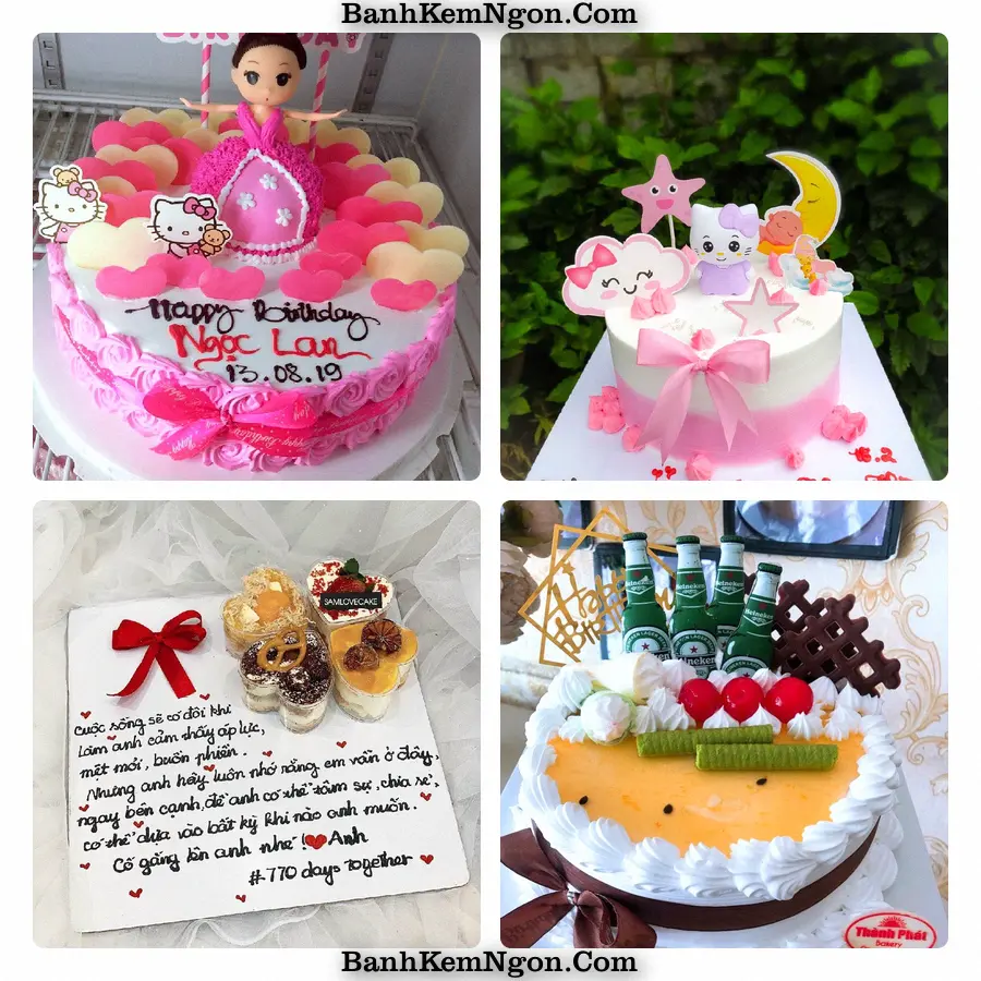 Mẫu bánh kem cho Chợ Mới