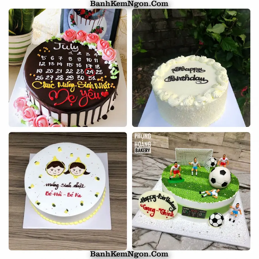 Mẫu bánh kem cho Mỹ Thọ