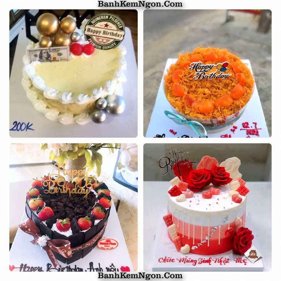 Mẫu bánh kem cho Mỹ Long