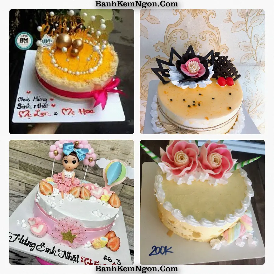 Mẫu bánh kem cho Tiểu Cần