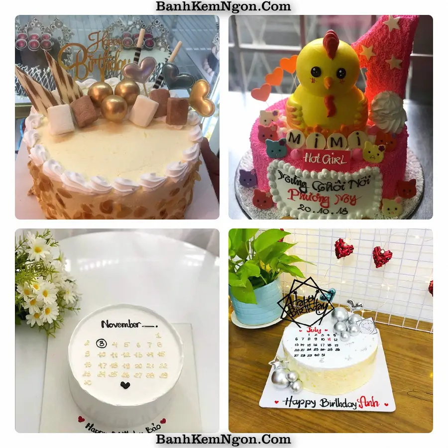 Mẫu bánh sinh nhật cho Phường Thống Nhất, Tỉnh Gia Lai